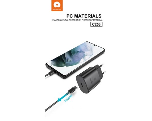 Мережевий зарядний пристрій WUW C253 PD 25W Charger (6972573338672)