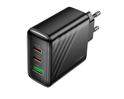 Мережевий зарядний пристрій HOCO CS26A Article PD45W(2C1A) charger Black (6942007639811)