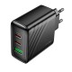 Мережевий зарядний пристрій HOCO CS26A Article PD45W(2C1A) charger Black (6942007639811)