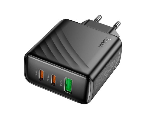 Мережевий зарядний пристрій HOCO CS26A Article PD45W(2C1A) charger Black (6942007639811)
