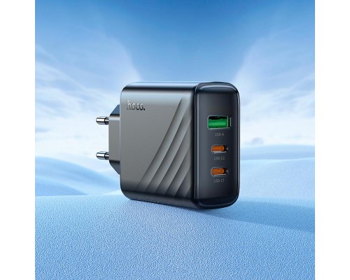 Мережевий зарядний пристрій HOCO CS26A Article PD45W(2C1A) charger Black (6942007639811)
