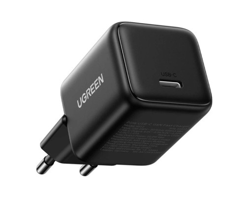 Мережевий зарядний пристрій UGREEN X513 30W USB-C GaN Fast Charger EU Black (UGR-65007)