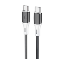 Кабель Wibrand Mamba 60W silicone charging data cable 1m C to C Black (WI.DC/MA1B-CC)