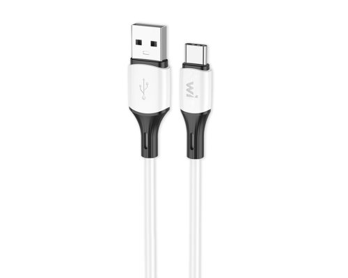 Кабель Wibrand Mamba Type-C silicone charging data cable 1m White (WI.DC/MA1W-UC)