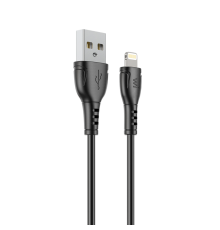 Кабель Wibrand Boa PVC charging data cable for iP 1m Black (WI.DC/BO1B-UL)