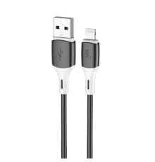 Кабель Wibrand Mamba iP silicone charging data cable 1m Black (WI.DC/MA1B-UL)
