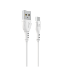 Кабель Wibrand Boa PVC charging data cable for Micro 1m White (WI.DC/BO1W-UM)