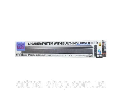 Саундбар REMAX RTS-20 Yuenhi Series, 80W, Gray (6954851292869)