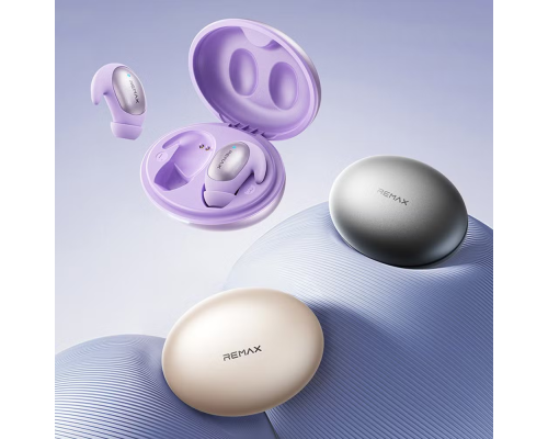 Бездротові навушники "REMAX Sleep True Wireless Stereo Music Call Earphones TWS-01"  Grey (6954851253754)