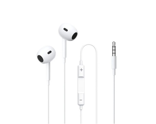 Навушники дротові REMAX Wired Earphones for Music and Call  RM-570/a/i (3.5mm) White (6954851234692)