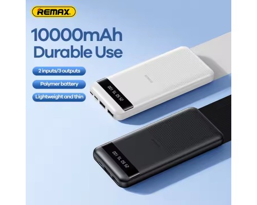 Зовнішній акумулятор REMAX Hintom 2.4A Fast Charging Power Bank 10000mAh RPP-10 White (6954851218821)