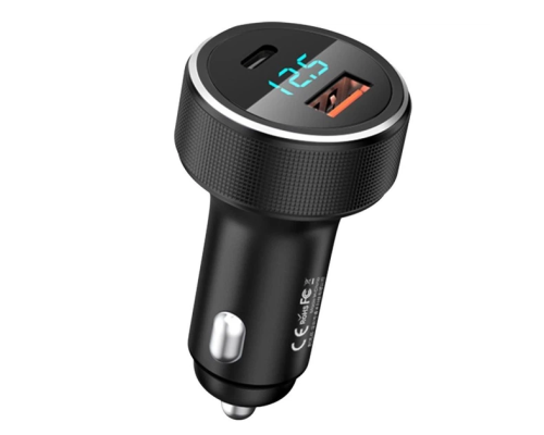 Автомобільний зарядний пристрій REMAX Salo Series 58.5W PD+QC 1A+1C Fast Charging Car Charger RCC215 Black (6972174159294)