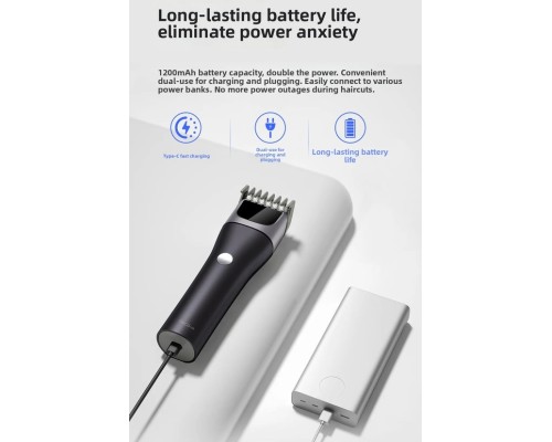 Машинка для стрижки Xiaomi DOCO Electric Hair Clipper · Black Knife Turbo Edition Metallic Deep Blue (HC002)