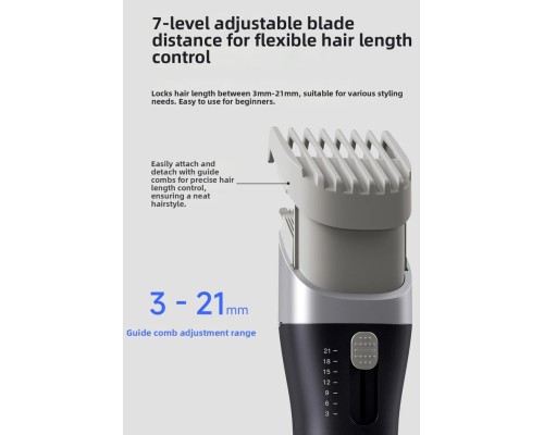 Машинка для стрижки Xiaomi DOCO Electric Hair Clipper · Black Knife Turbo Edition Metallic Deep Blue (HC002)