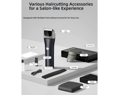 Машинка для стрижки Xiaomi DOCO Electric Hair Clipper · Black Knife Turbo Edition Metallic Deep Blue (HC002)