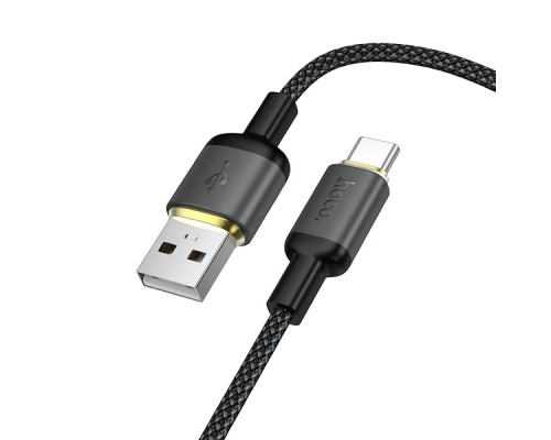 Кабель HOCO X128 Benefit charging data cable Type-C Black (6942007681094)