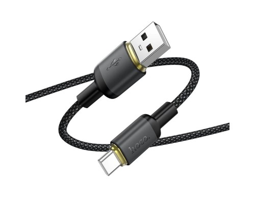 Кабель HOCO X128 Benefit charging data cable Type-C Black (6942007681094)
