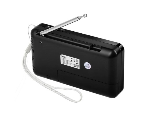 Портативне радіо HOCO HI50 Portable radio, 5W, Black (6942007664202)