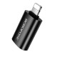 Адаптер BOROFONE BV26 iP male to USB female USB2.0 adapter Black (6941991123979)