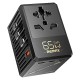 Мережевий зарядний пристрій REMAX 65W 1A4C Multifunctional GaN Fast Charger RP-U191 Black (6954851247456)