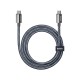Кабель REMAX Phantom  aluminum alloy light fast charging braided data cable 1.2M  CB01(C-C) (6954851235071)