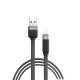 Кабель REMAX Janker Series 3A Braided Fast Charging Data Cable RC-C085 A-L Black (6954851214151)