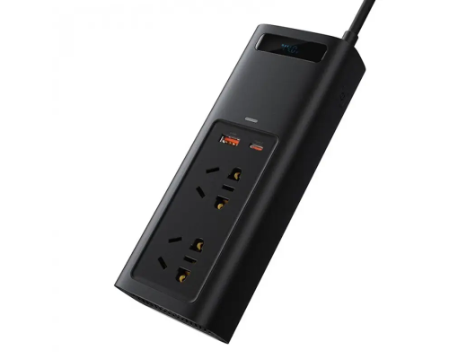 Автомобільний інвертор Baseus In-car Inverter 150W (220V CN/EU) Black (CRNBQ-A01)