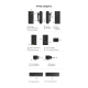 Бездротова мікрофонна система Ulanzi A100 dual-mic, (3.5mm/Type-C) Black (A014A)
