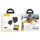 Бездротова мікрофонна система HOCO L17 magnetic dual-mic (iP/Type-C) Black (6942007645997)