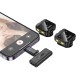 Бездротова мікрофонна система HOCO L17 magnetic dual-mic (iP/Type-C) Black (6942007645997)