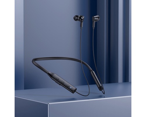 Бездротові спортивні навушники BOROFONE BE59 Rhythm neckband BT earphones Black (6974443388886)