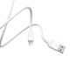 Кабель BOROFONE BX14 USB to iP 2.4A, 2m, PVC, TPE connectors, White (6957531090007)