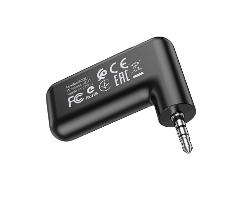 Bluetooth-ресивер BOROFONE BC35 Wideway car AUX BT receiver Black (6974443381450)