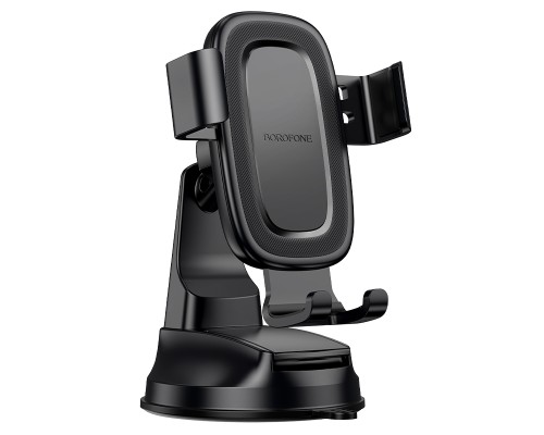 Автотримач для телефона BOROFONE BH130 Follower gravity car holder(center console) Black (6941991121289)