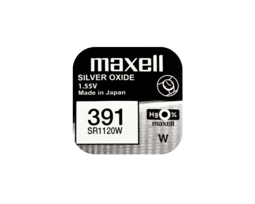 Батарейка MAXELL SR1120W/391 (1шт) (4902580132057)