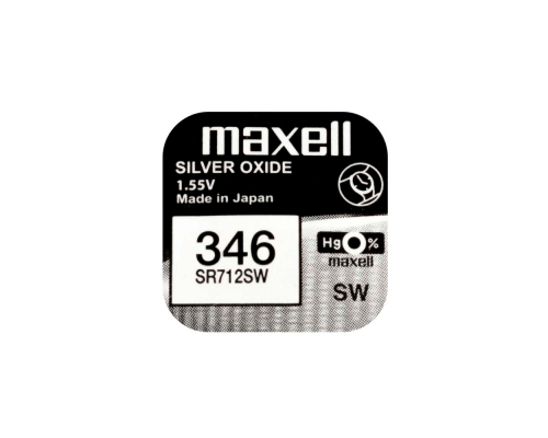 Батарейка MAXELL SR712SW/346 (1шт) (4902580132262)