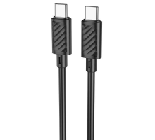 Кабель HOCO X88 Gratified 60W charging data cable for Type-C to Type-C Black (6931474783363)