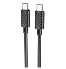 Кабель HOCO X88 Gratified 60W charging data cable for Type-C to Type-C Black (6931474783363)