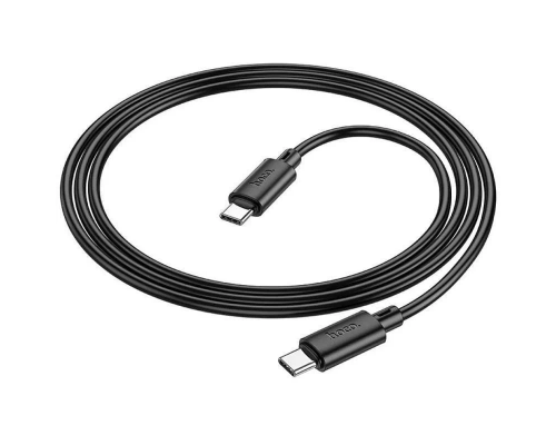 Кабель HOCO X88 Gratified 60W charging data cable for Type-C to Type-C Black (6931474783363)