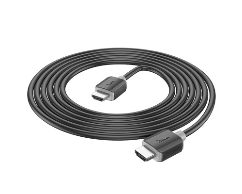 Кабель HOCO US08 HDTV 2.0 male-to-male 4K HD data cable(L=3M) Black (6931474799401)