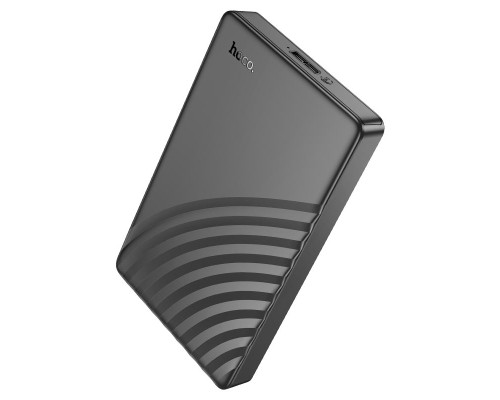 Зовнішня кишеня для накопичувача HOCO HB46 USB3.0 2.5-inch SATA hard drive enclosure Black (6942007628266)