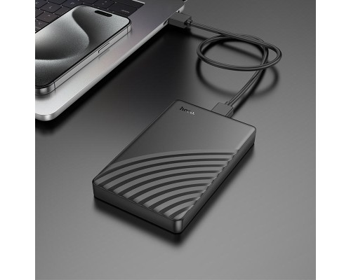 Зовнішня кишеня для накопичувача HOCO HB46 USB3.0 2.5-inch SATA hard drive enclosure Black (6942007628266)