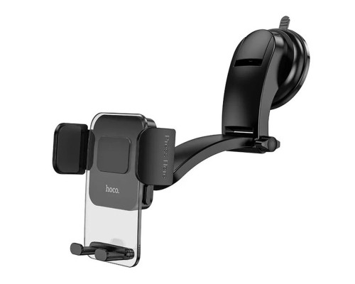 Автотримач для телефона HOCO CA118 Delicate press type center console car holder Space Black (6931474779212)