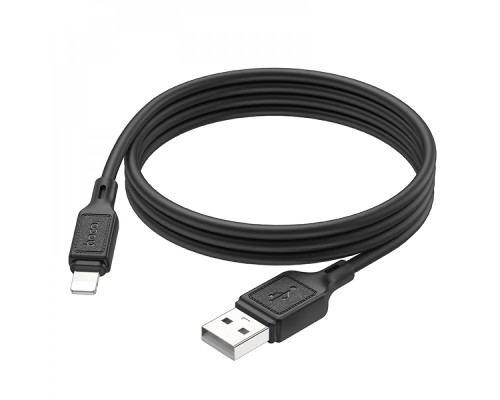 Кабель HOCO X90 Cool silicone charging data cable for iP Black (6931474788405)