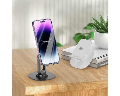 Тримач для телефона HOCO HD6 Winner dual-axis rotating desktop stand Black (6942007602372)