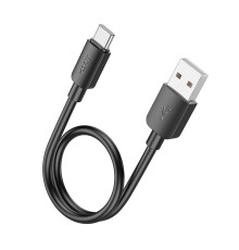 Кабель HOCO X96 Hyper 27W charging data cable Type-C (L=0.25M) Black (6942007609401)