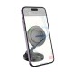 Автотримач для телефона HOCO H61 Show folding ring magnetic car holder (dashboard) Black Metal Gray (6942007637619)