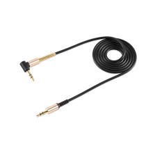 Аудіокабель HOCO UPA02 3.5mm male to 3.5mm male, TPE, 1m, Black (6957531025665)