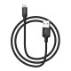 Кабель HOCO X14 USB to iP 2A, 1m, nylon, aluminum connectors, Black (6957531062820)