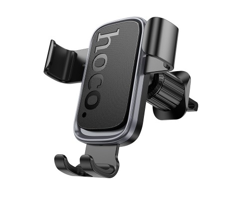 Автотримач для телефона HOCO H80 Vista gravity car holder (air outlet) Black Metal Gray (6942007647908)